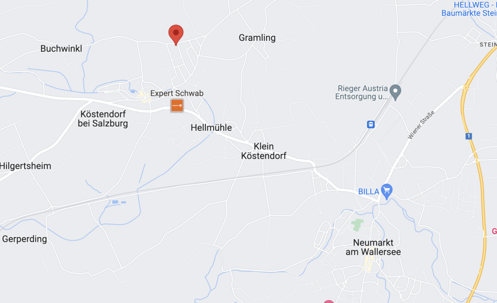 Kartenausschnitt Hochwiesenstraße 33